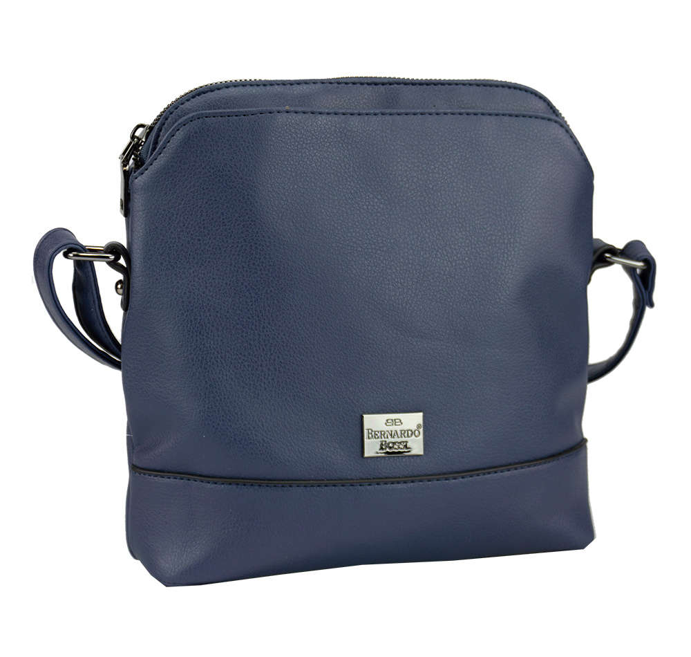 Damentasche "Mia" mit 3 Hauptfächern (1x RV) in blau - 519-120-65