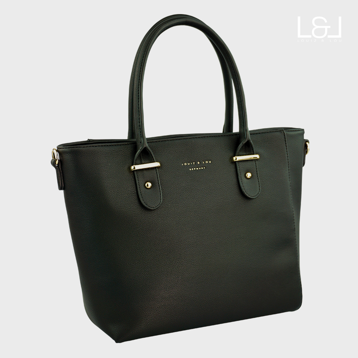 eleganter Shopper Handtasche Hommage von Louiz&Lou mit Reißverschlussmittelwand - 2833