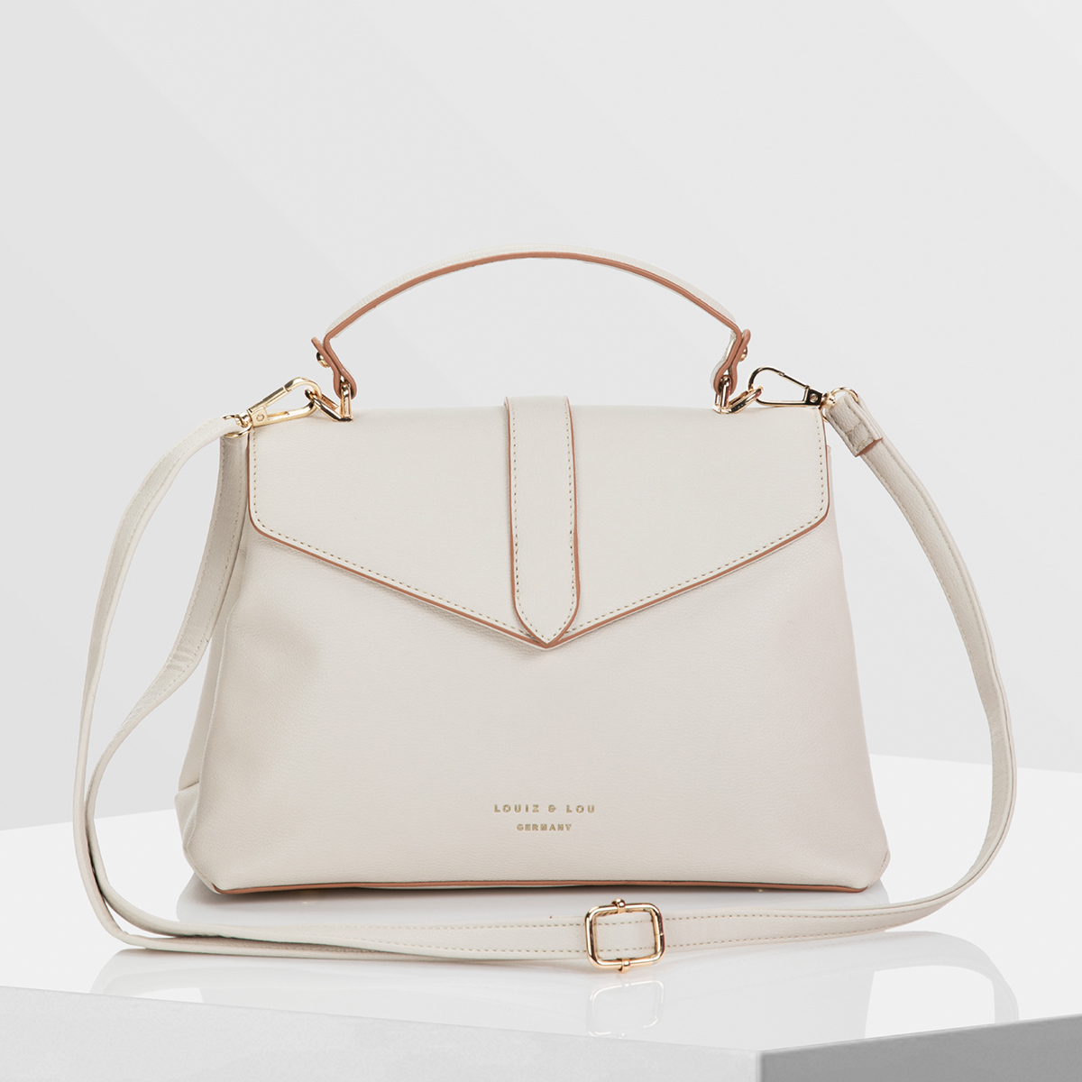 elegante Handtasche Satchel Hommage von Louiz&Lou in mousse - 2831-40