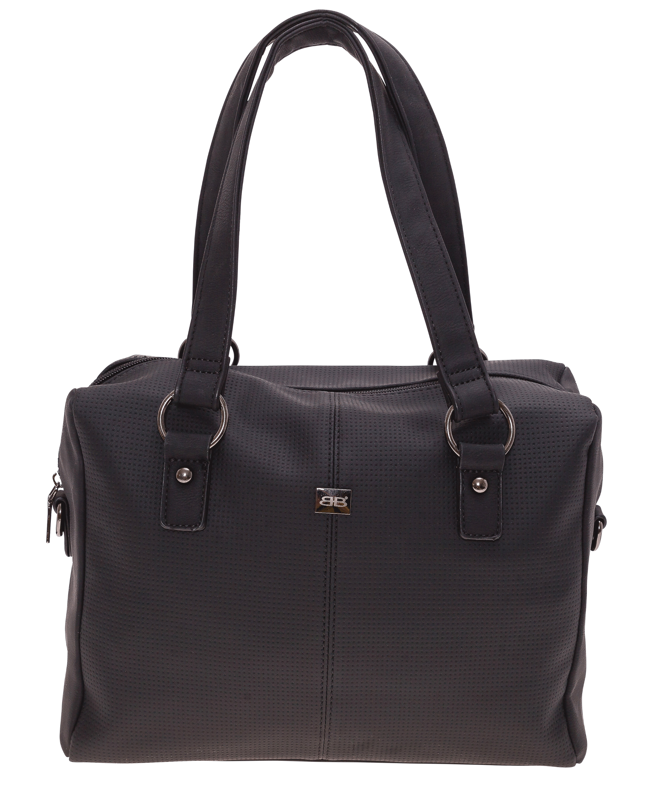 Henkeltasche "Perforated Diversity" schwarz