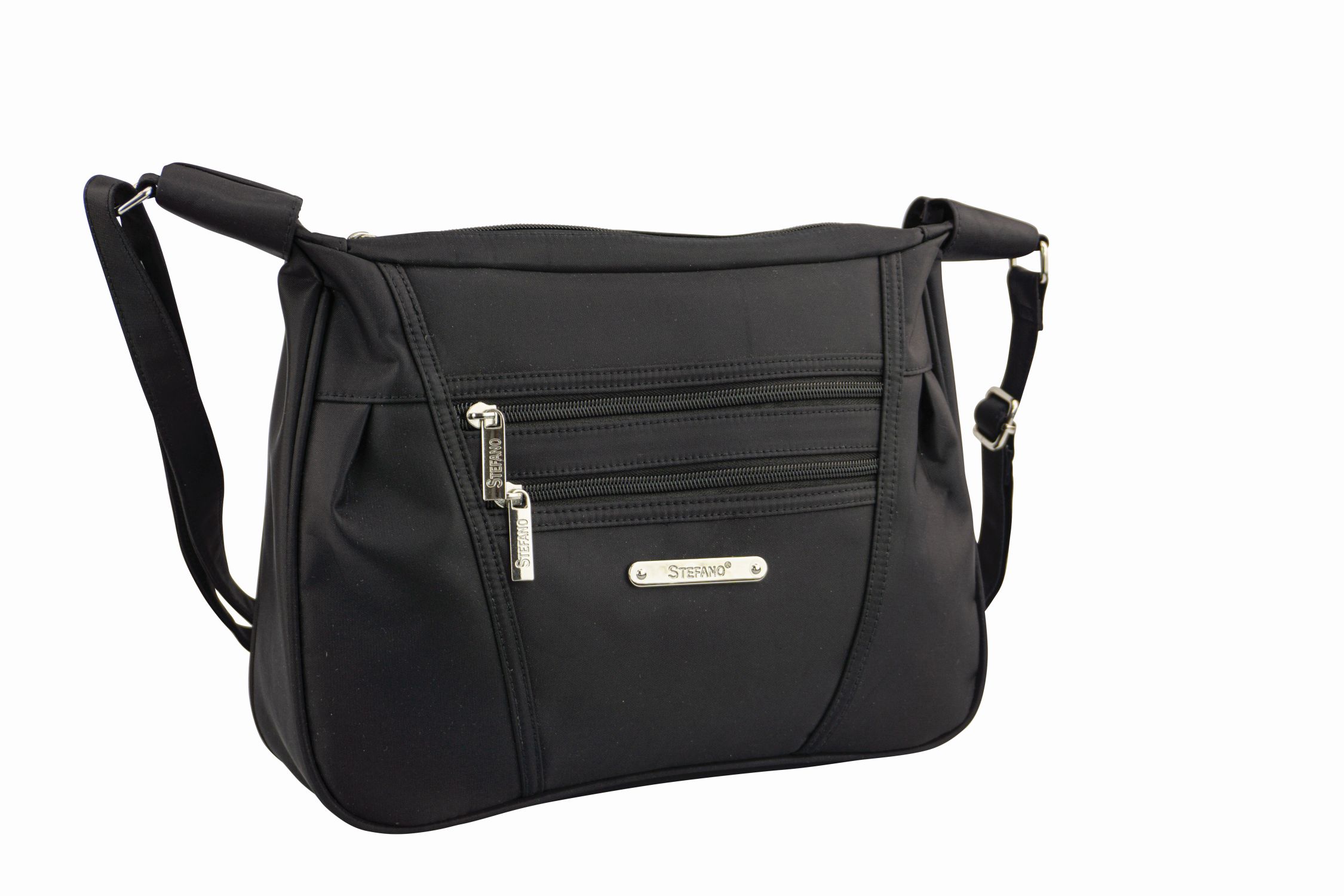 Damentasche Umhängetasche "Federleicht" von Stefano in schwarz - 918-134-60