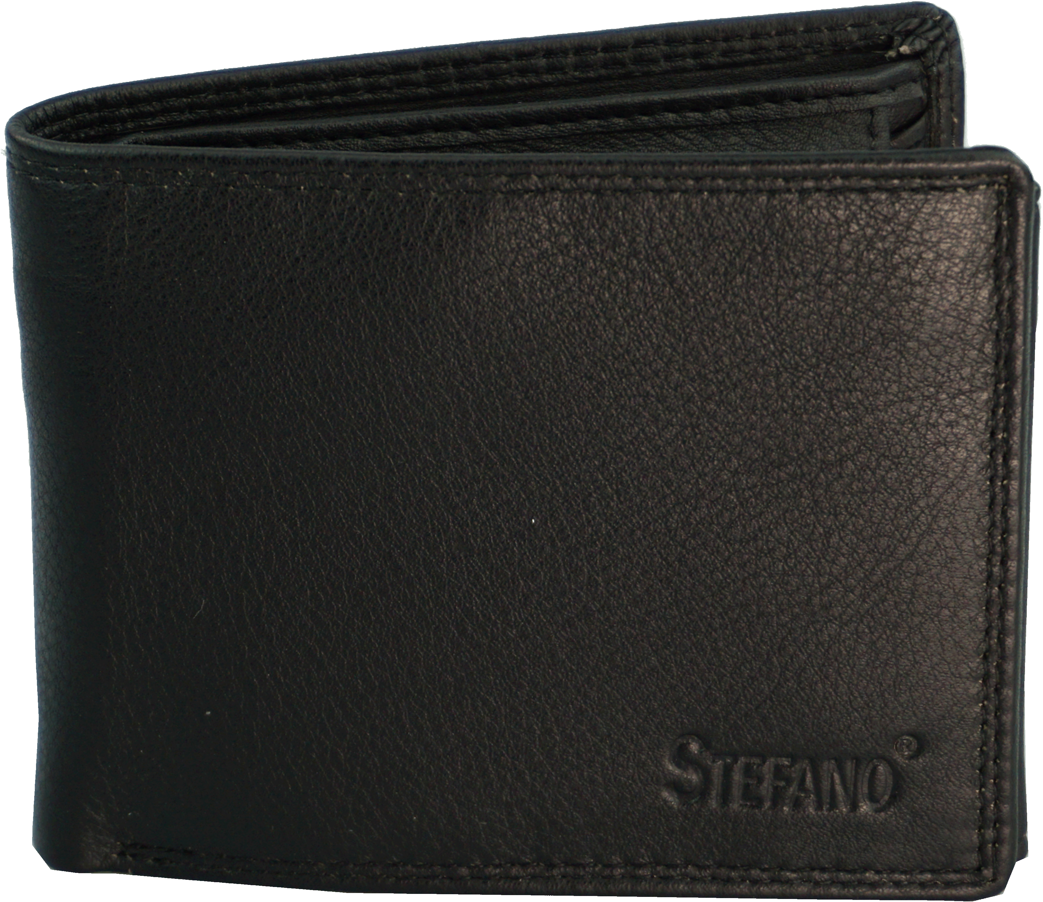 Scheintasche Geldbörse Rindleder RFID in schwarz - K-102-60