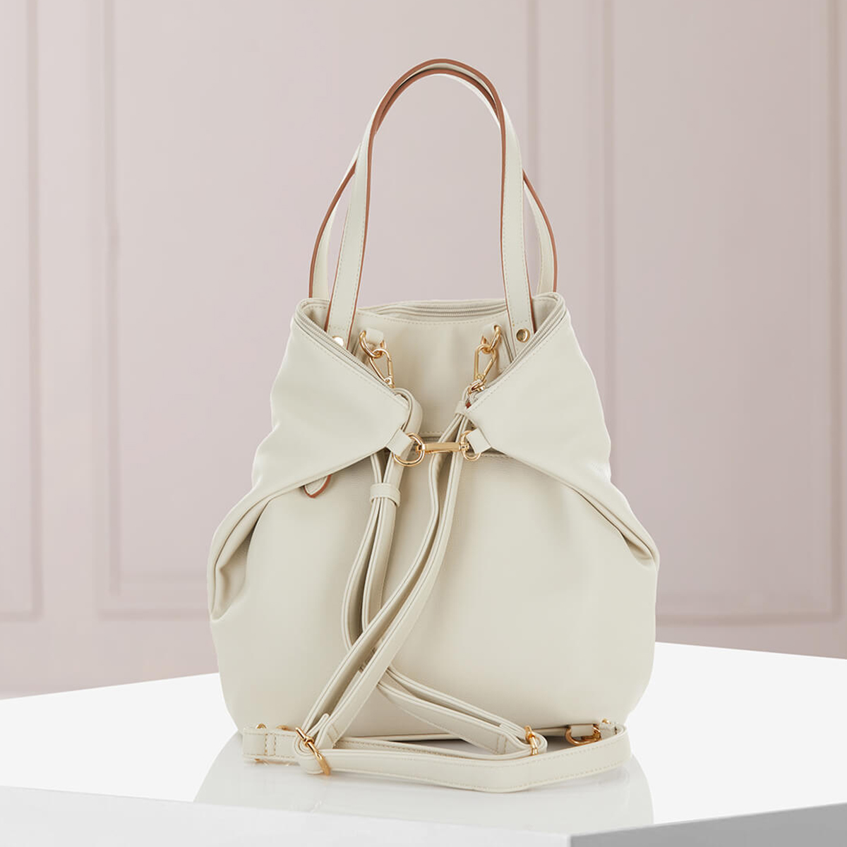 Wandlungskünstler Hommage von Louiz&Lou in beige - Shopper, Schultertasche, Rucksack - 2834-38