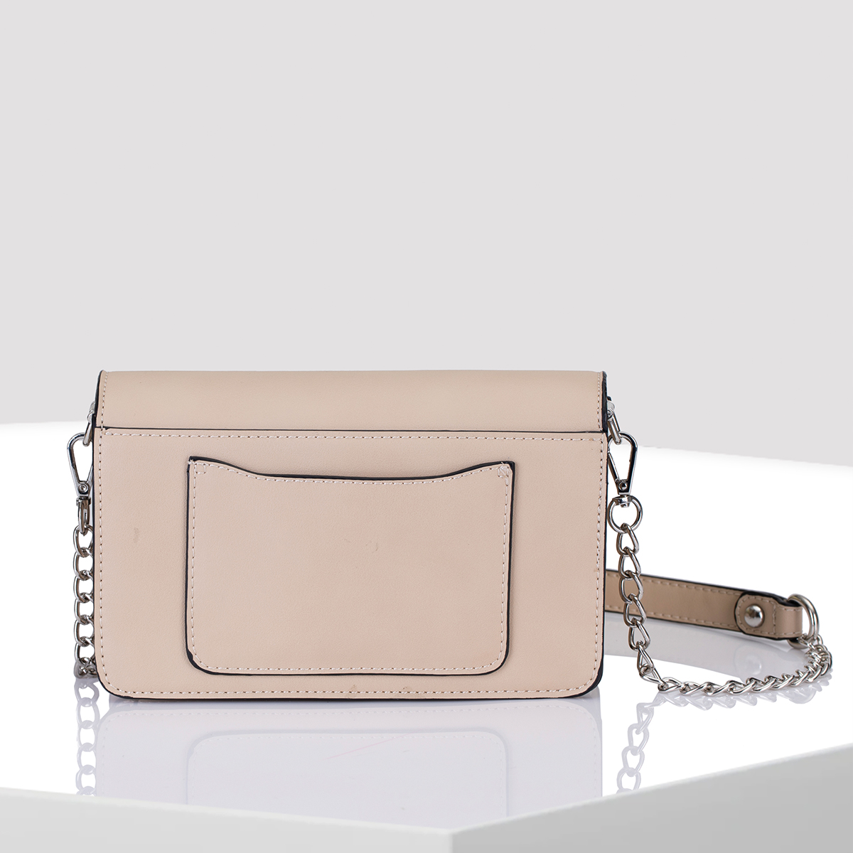 Überschlagtasche Abendtasche Clutch Lara von Louiz&Lou in greige - 2840-13