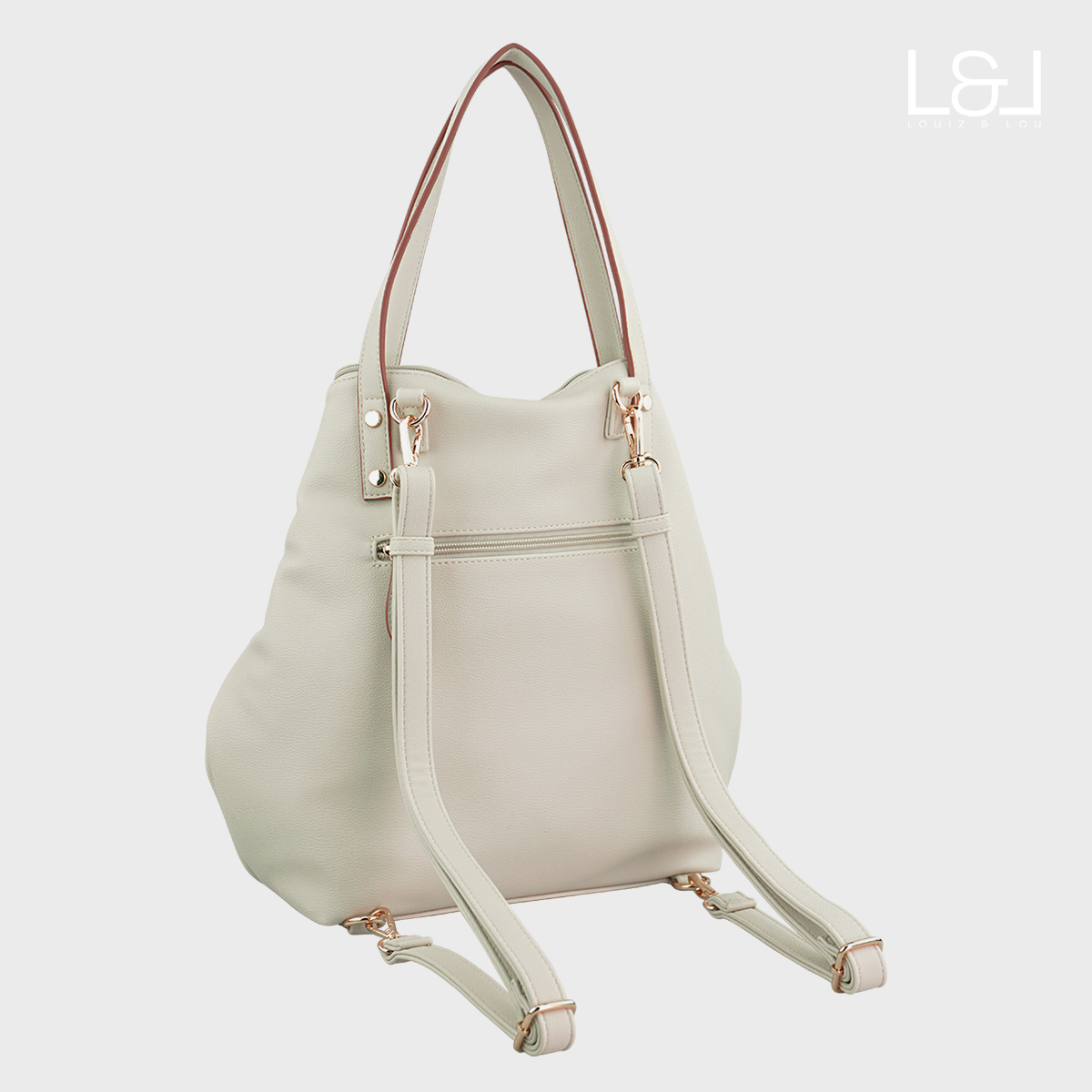 Wandlungskünstler Hommage von Louiz&Lou in beige - Shopper, Schultertasche, Rucksack - 2834-38